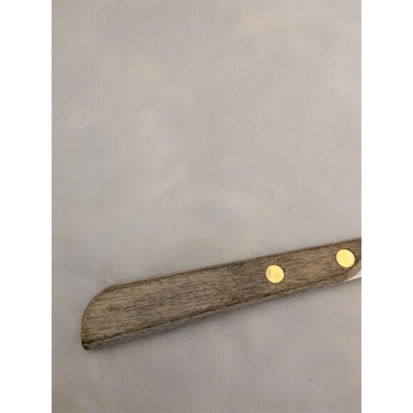 Vintage Meat Fork 10" Wood Handle Stainless Steel - Picture 3 of 8